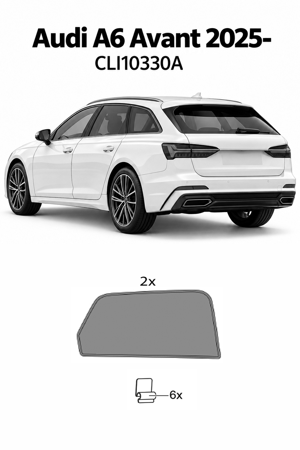 Sonnenschutz "Sonniboy" für die hinteren Seitenscheiben für  AUDI A6 AVANT SUV, 5-DOOR, 2025-