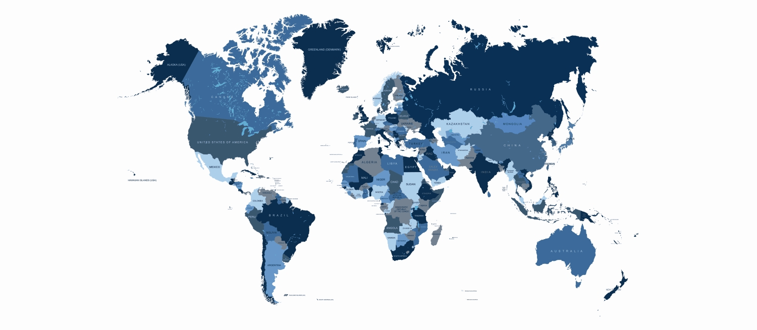Weltkarte mit ClimAir Händlern