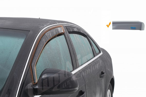 Vorderer Windabweiser in Rauchgrau