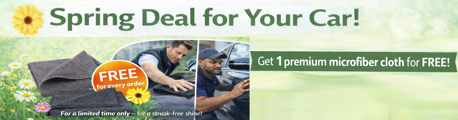 1 hochwertiges Mikrofasertuch gratis zu jeder Bestellung