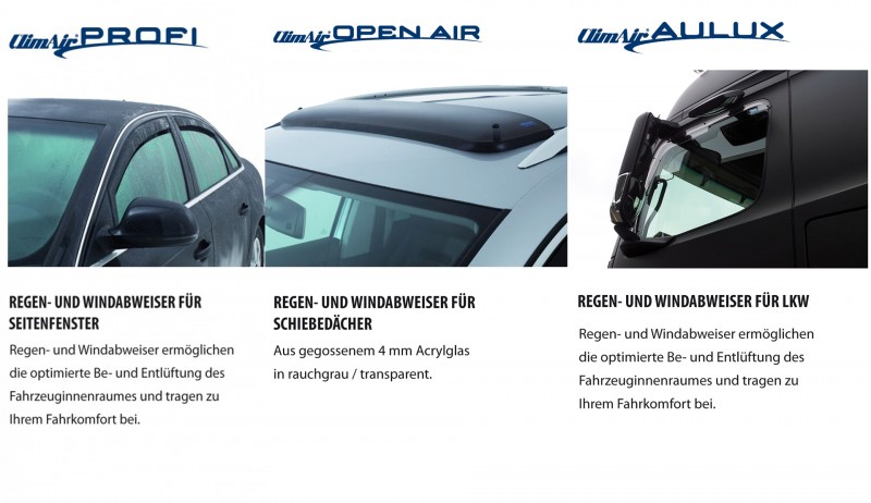 Vordere Windabweiser 5-Door 2014- Dunkles Material 1 Set für die Fahrer und Beifahrerseite-CLS0033899D passend für BMW Mini F55 TYP UKL-L/F55