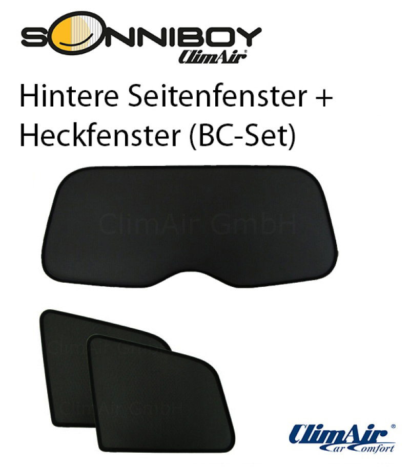 -CLI0078338BC passend für Suzuki JIMNY TYP FJ Sonniboy 3-Door Sonnenschutz 2005-2018 für hintere Seitenscheiben und Heckfenster 